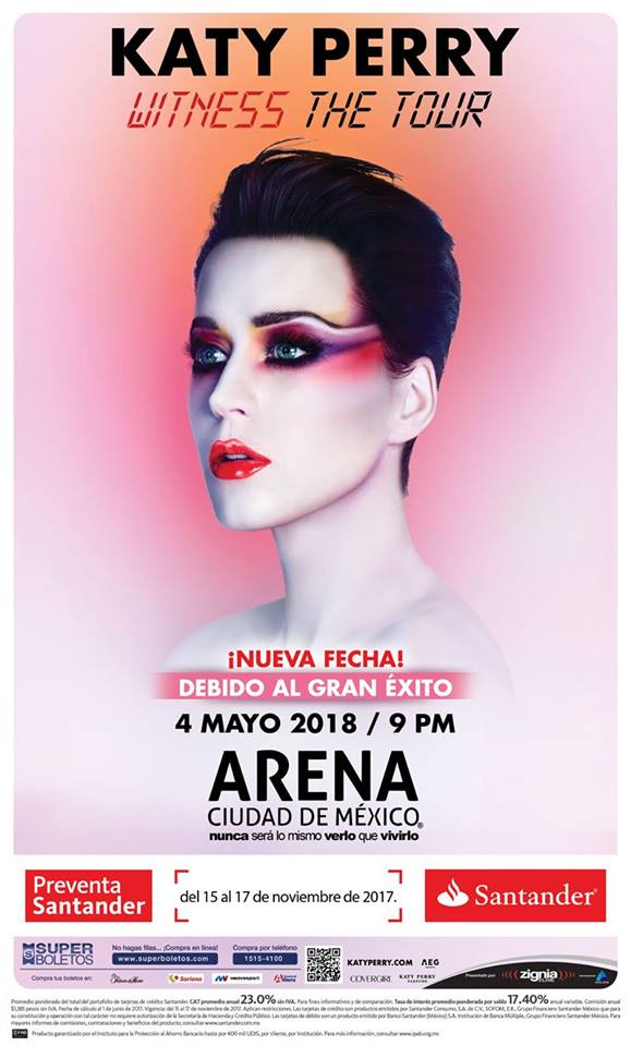 volium_mx's tweet photo. ¡Debido al éxito! #KatyPerry anuncia una 2da fecha en #CDMX. https://t.co/oLVNPwSfJ4