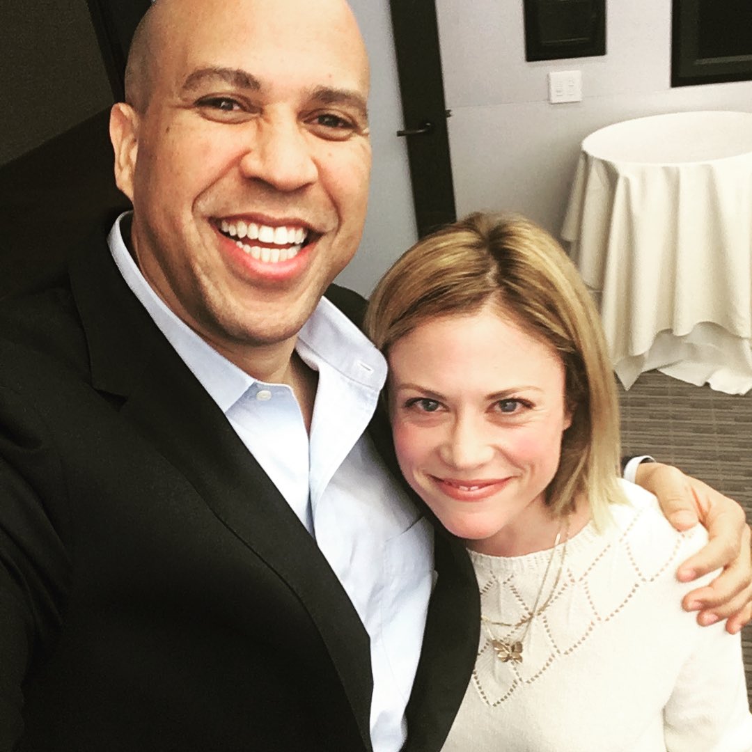 Today 🌼 Via #ClaireCoffee #Instagram Claire and Senator Cory Booker (New-Jersey)