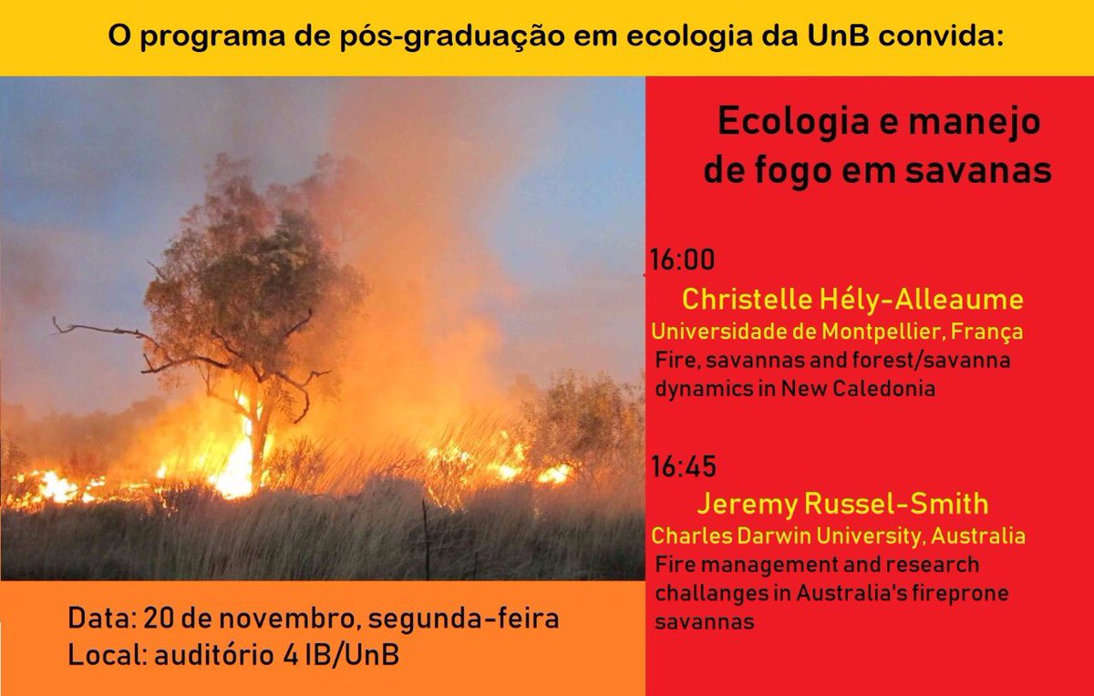 mariepledru's tweet photo. Seminar at Brasilia #firemonitoring #cerrados #firepractices in #savanas https://t.co/q1Aitp56d0