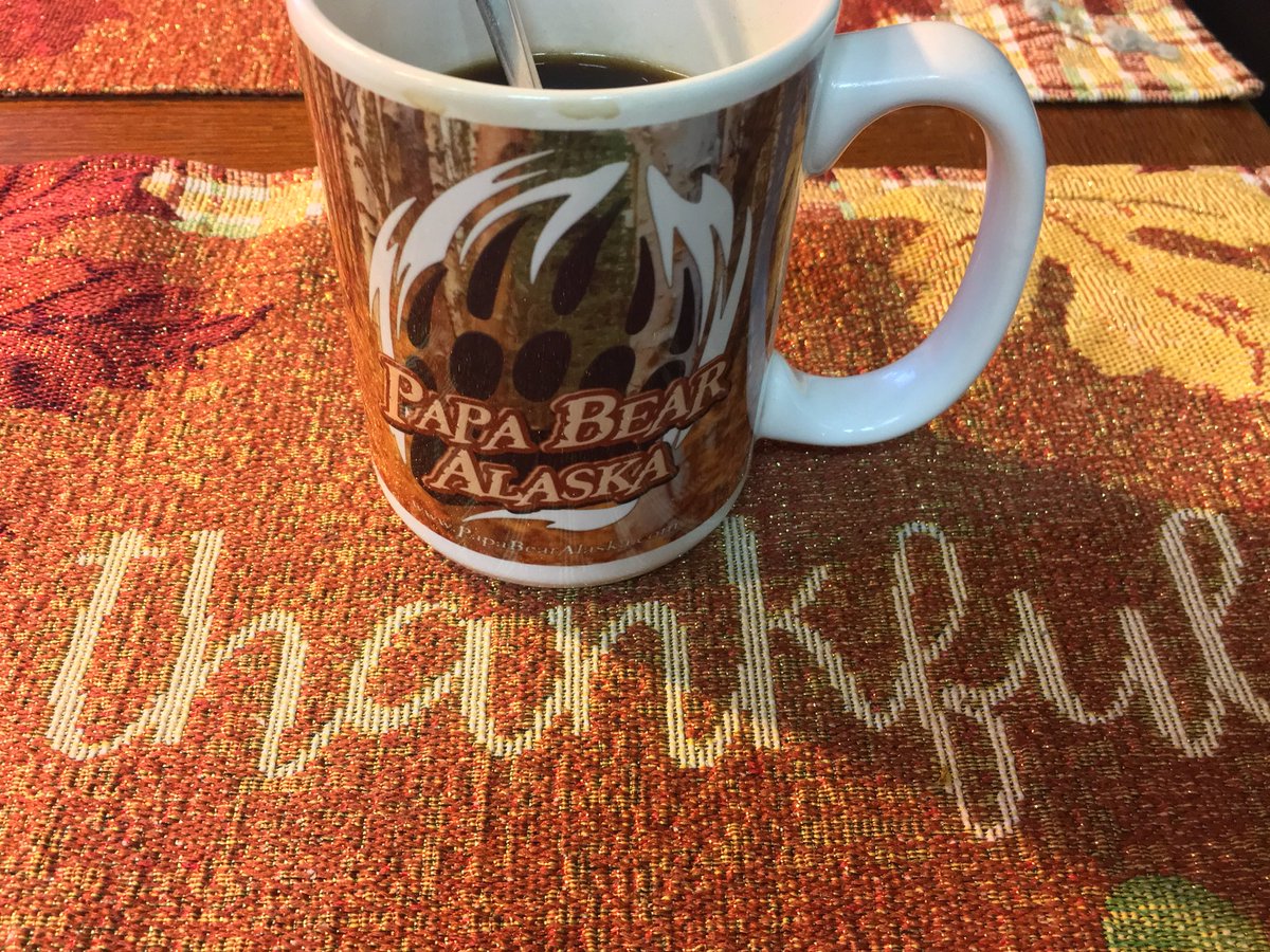 PapaBearAlaska's tweet photo. Yes... I confess, I did add a spoon of Peanut Butter to my Coffee ☕️ 😳😀😋 

#TryItYouMightLikeIt #Coffee #PeanutButter #TrySomethingNew #CustomBrew #java #yum #CoffeeCup #merchandise  https://t.co/0DbwuumrQA https://t.co/5lpHntIHsv