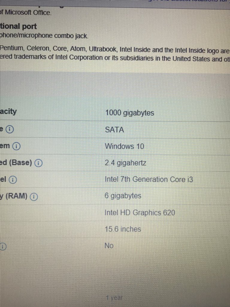 Bianca45600124's tweet photo. @BestBuy Why do you guys do this? Please specify whether it is a home or professional edition so I’m not forced to pay for an upgrade? This is the only the vendor that doesn’t clearly state which edition of OS it is. https://t.co/SxOFyo3bP5