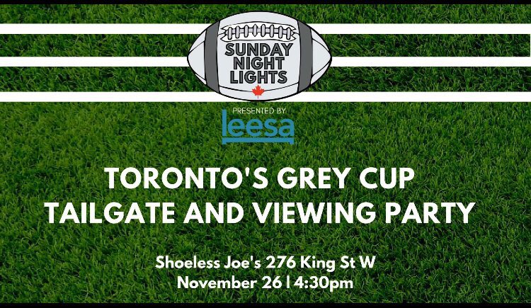 sundaynlcanada's tweet photo. Hello football fans! Come out on Sun. Nov. 26th to Shoeless Joe's to watch the 105th Grey Cup! We are hosting a tailgate and viewing party to raise money for the Pinball Clemons Ambassador School Program! 🏈🏆 

DM for more info on discounted tickets!! https://t.co/w1oIswIxN3