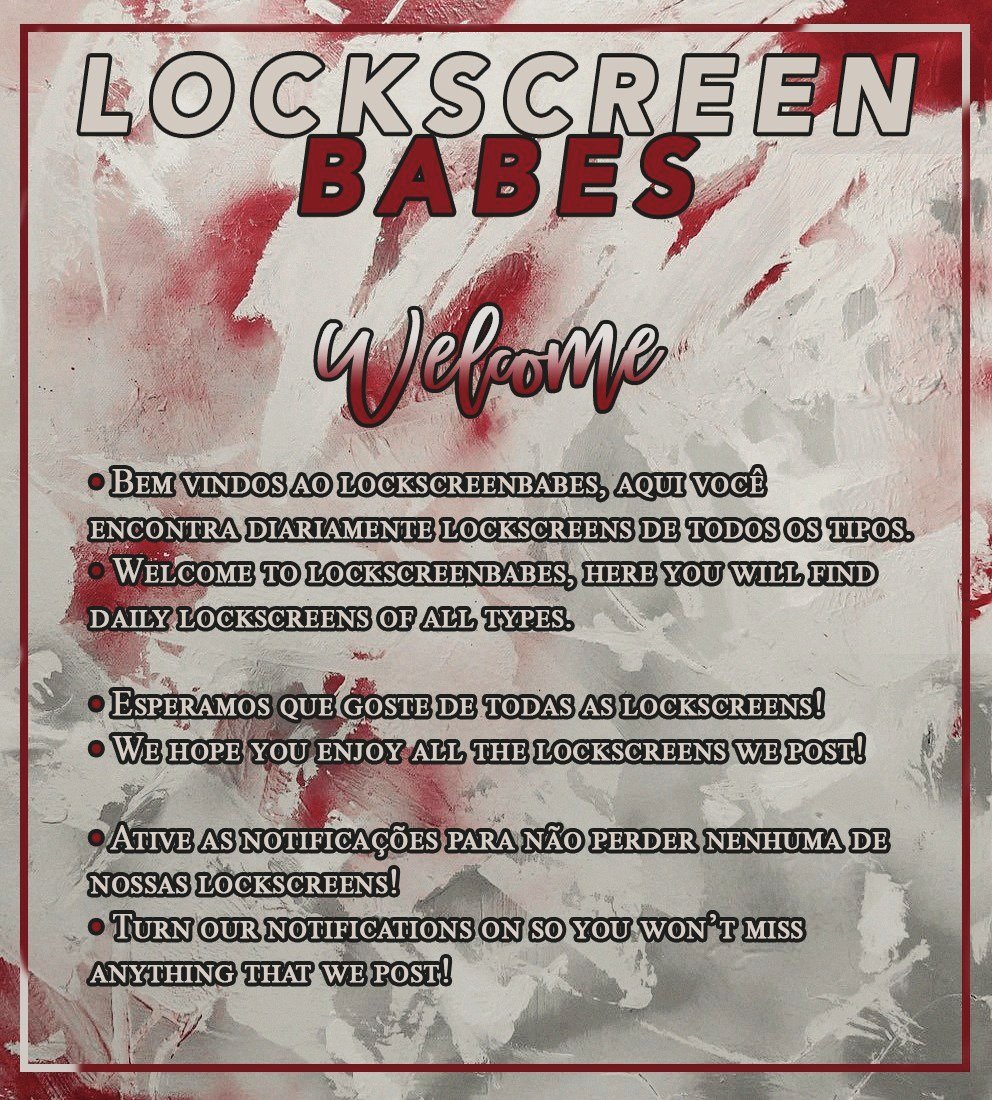 lockscreenbabes's tweet photo. 🖤 Bem vindos ao // welcome to lockscreenbabes 🖤
Leia as imagens se tiver alguma pergunta 💫
Read the pics for any question 💫 https://t.co/3yOjR0G61b