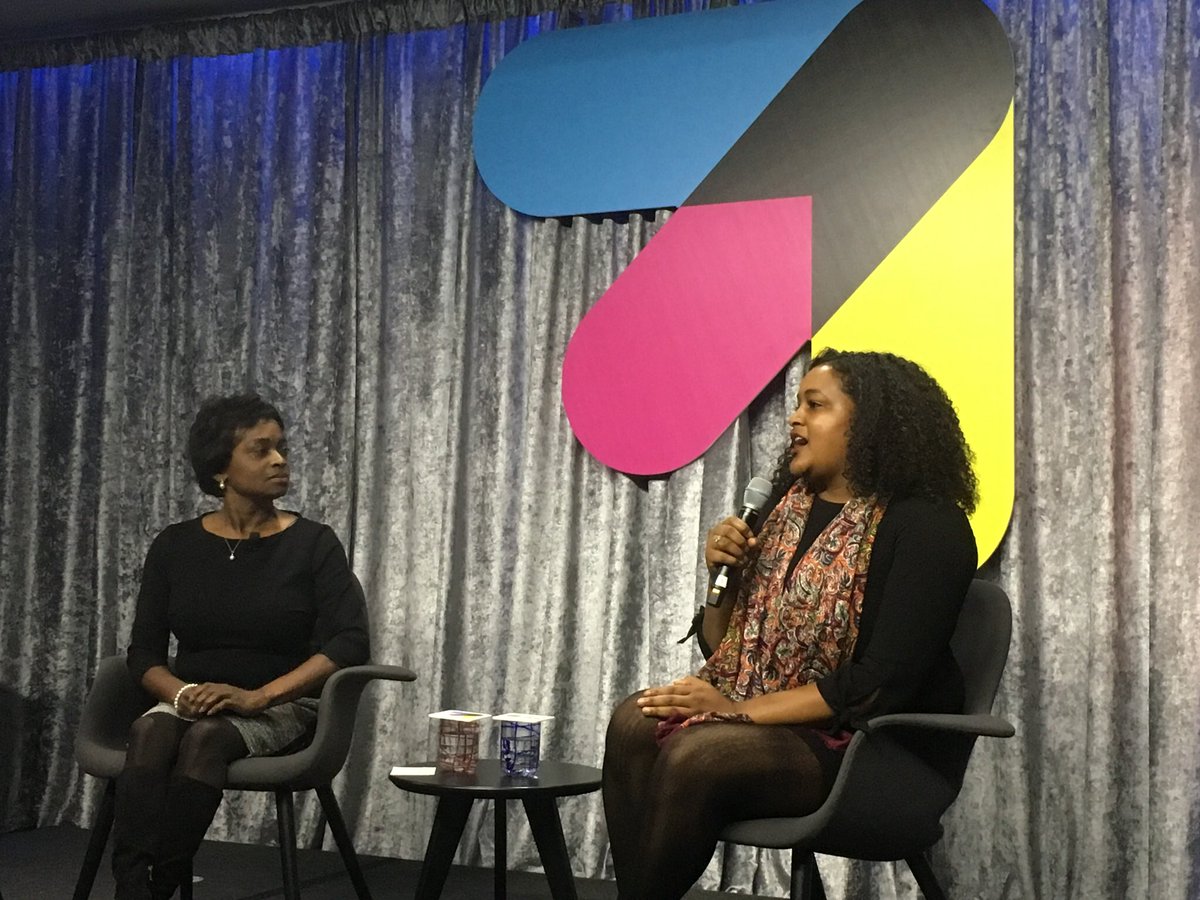 ReignOfApril's tweet photo. Listening to @MClyburnFCC and @mschanellep discuss diversity and inclusion in communications for @fullcolorfuture, sponsored by @Google. #FullColor50 https://t.co/5tH7KPyjVl