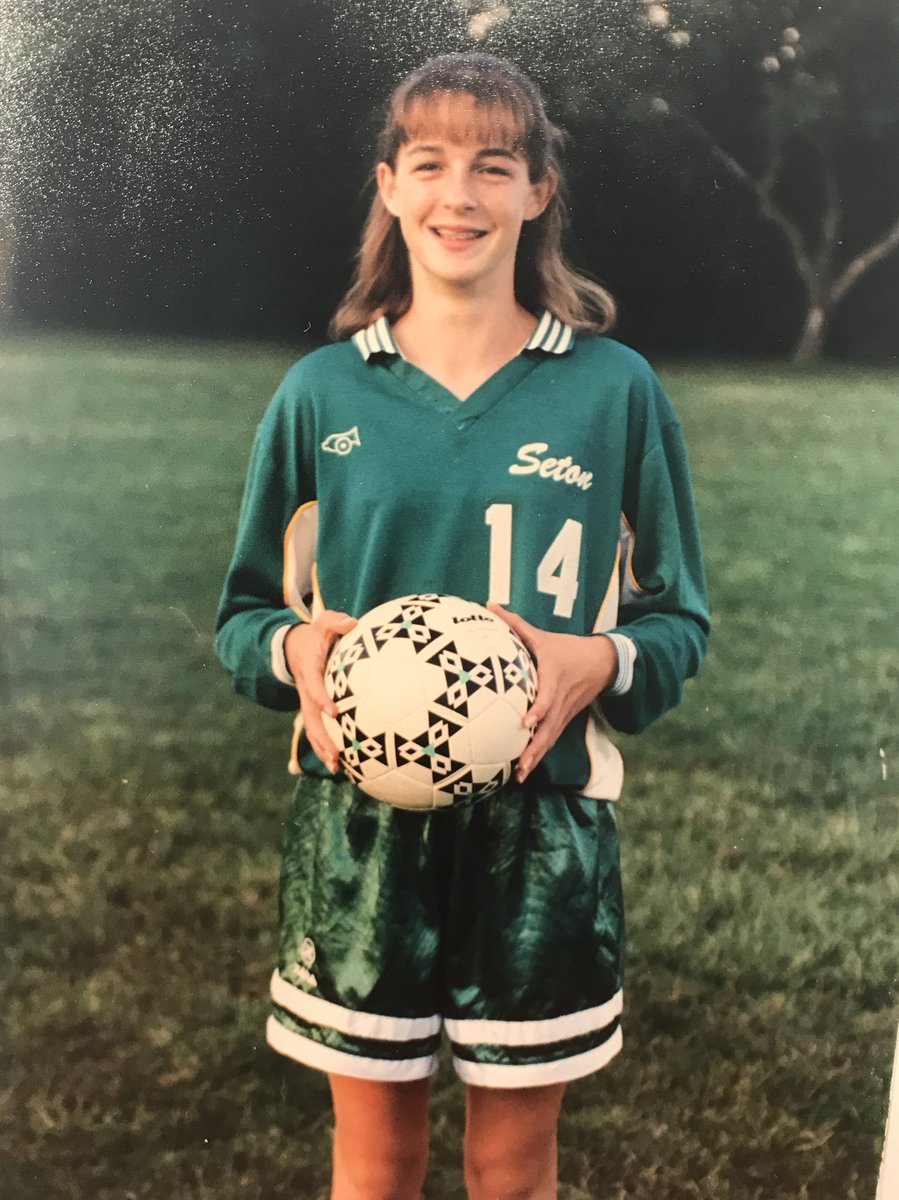 LauraClickbooth's tweet image. #MeAt14 my age and jersey number #braces
