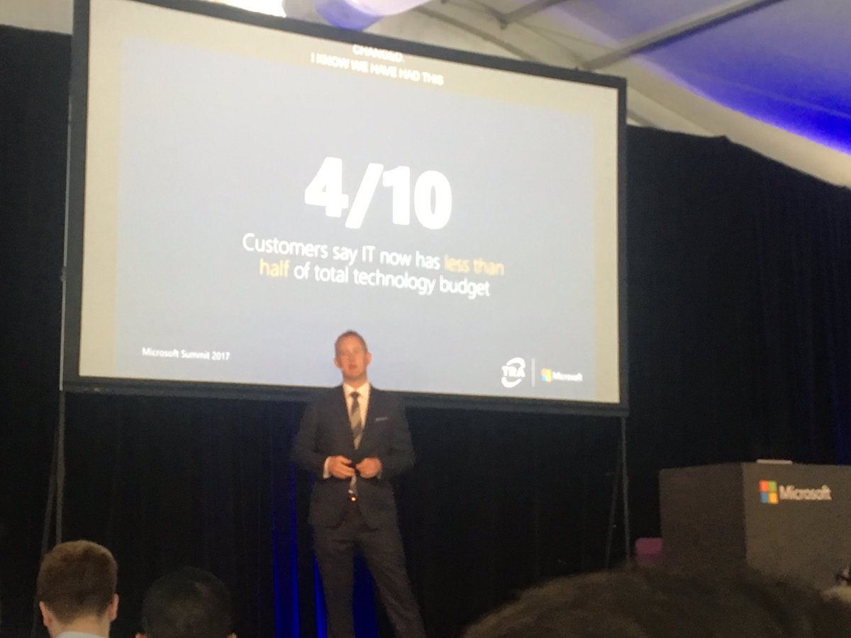 Has who we are talking to changed? <a href="/trevclarke/">Trevor Clarke</a> #DigitalTransformation #MSFTSummit