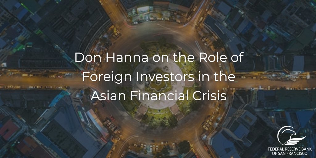 sffed's tweet photo. Our #SFFedAsiaProgram revisits the role of foreign investors in the ’97 #Asian #financial #crisis in our latest Pacific Exchange #Podcast: https://t.co/1DiMzMS0Fy https://t.co/fGObxn6MjG
