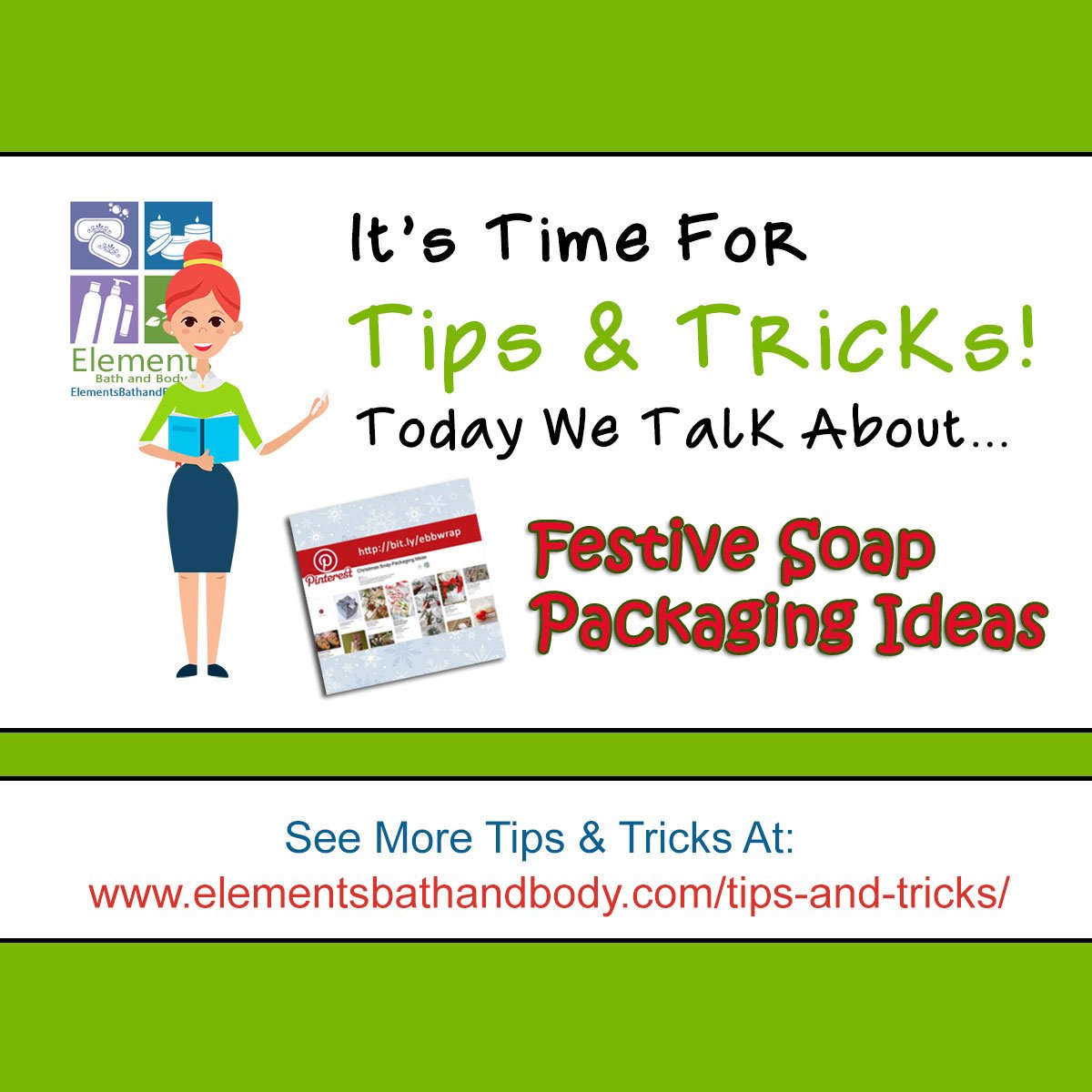 ElementsBB's tweet photo. IT'S TIME FOR TIPS & TRICKS!!! :D
Today We Share With You Some Fantastic & Creative π
ππββοΈ FESTIVE SOAP PACKAGING IDEAS π
ππββοΈ
FIND THE PACKAGING IDEAS HERE >>> https://t.co/uXHrQX92MM
#diysoap
#ChristmasCrafts
#diypackaging
#StockingStufferIdeas
#soapmaking https://t.co/OIwCFeJjkE