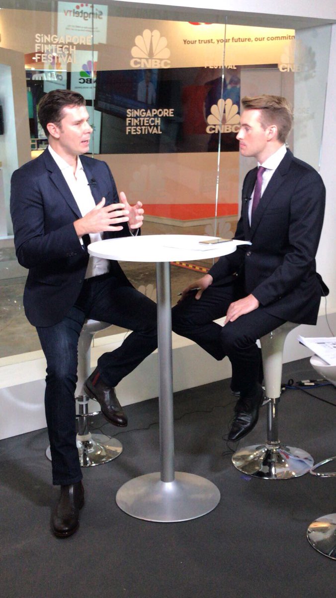 Good morning from the Singapore Fintech Festival. We’re joined by <a href="/MatthewRoszak/">Matthew Roszak</a> co-founder of <a href="/bloqinc/">Bloq</a> #SGFintechFest #SFF2017