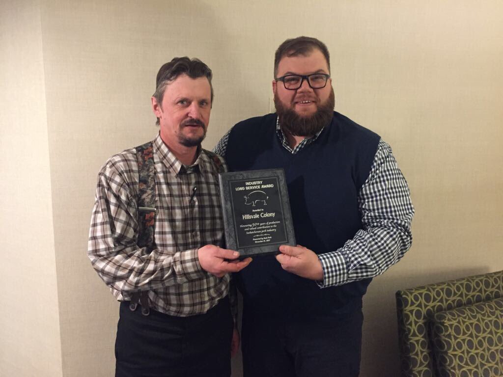 provetablake's tweet photo. Congrats to Hillsvale Colony for receiving the 40 Plus years in swine production in Saskatchewan #saskswine #cutknife #poweredbyproveta #hams #saskpork https://t.co/qpy0mQx9pZ