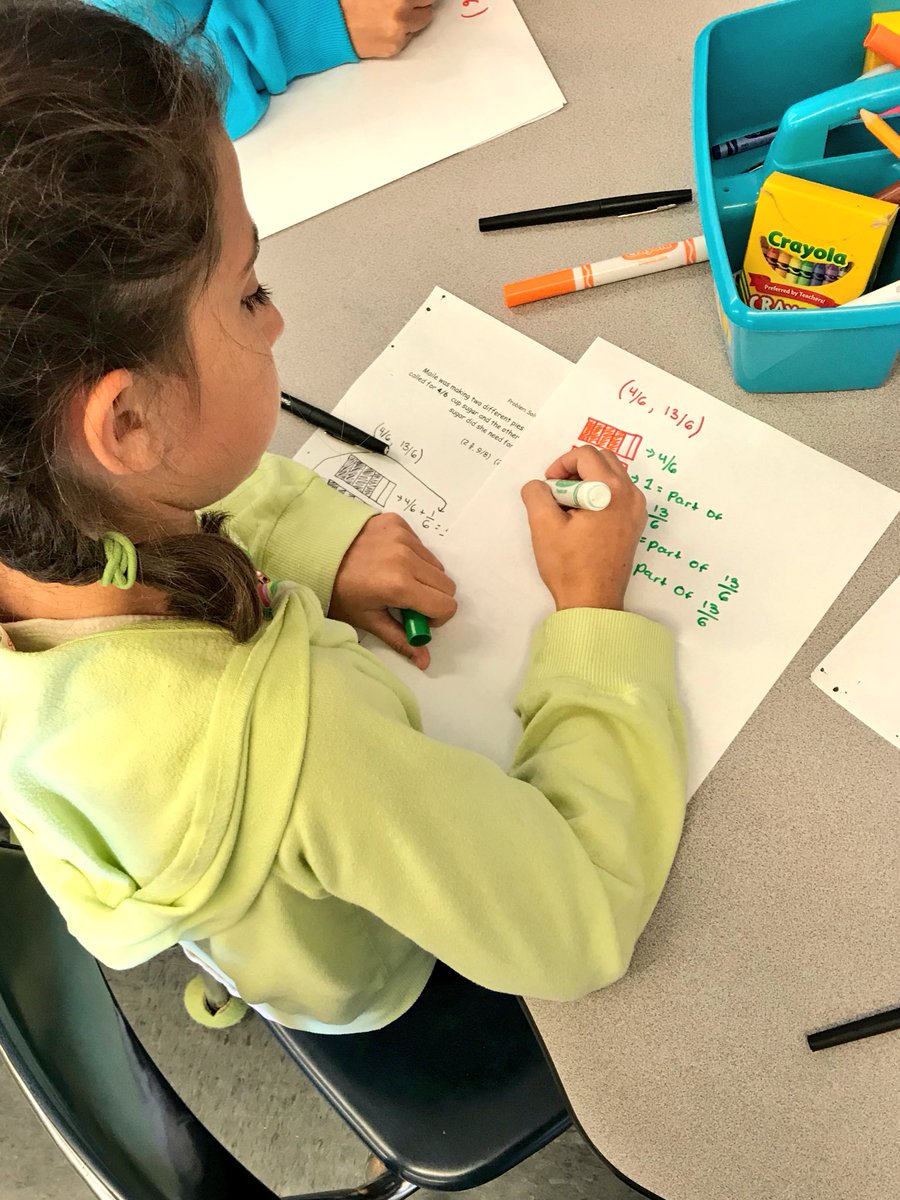 mrskimbuck's tweet image. We tried something new in math today!  Ss picked what they wanted to share from their work, rewrote it and practiced what they would share with their #mathgroup. #cgi #5thgrade