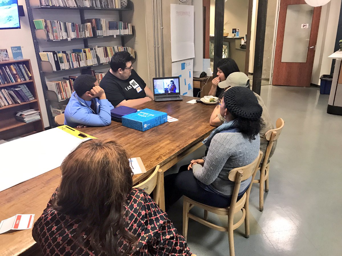 cmeghausman's tweet photo. Excited to have @WEMovement back at @CCAS_NEIU #CenterSpace to talk #artasactivism. #art #activism #servicelearning @metowe https://t.co/Un9X9n1bDo
