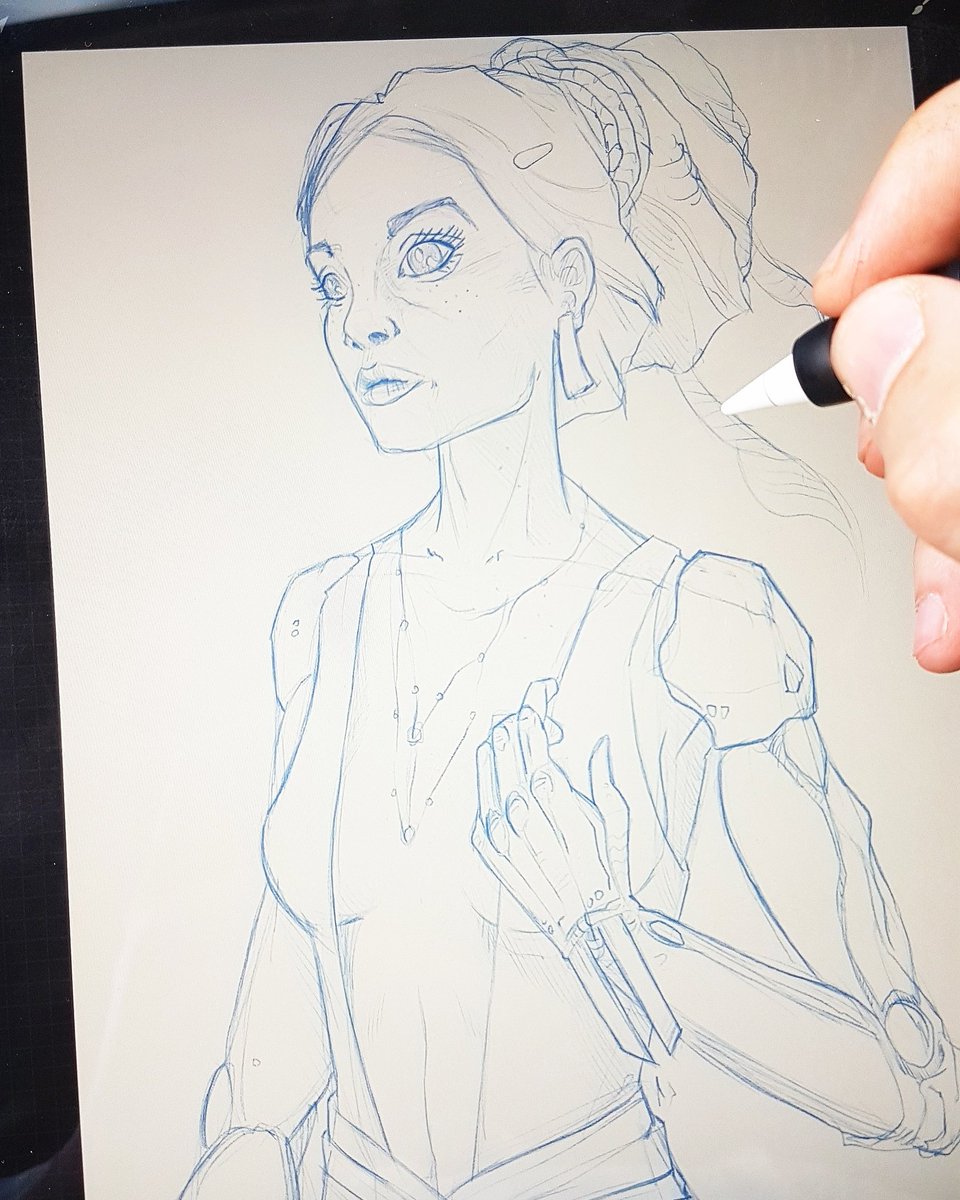 diegofriasdelv's tweet photo. Florence Muhatt - #illustration #wip on @Procreate #scifi #robotics #drawing #sketch #prosthesis follow on #instagram @johnkillink #johnkillink https://t.co/uLsFPsulNy