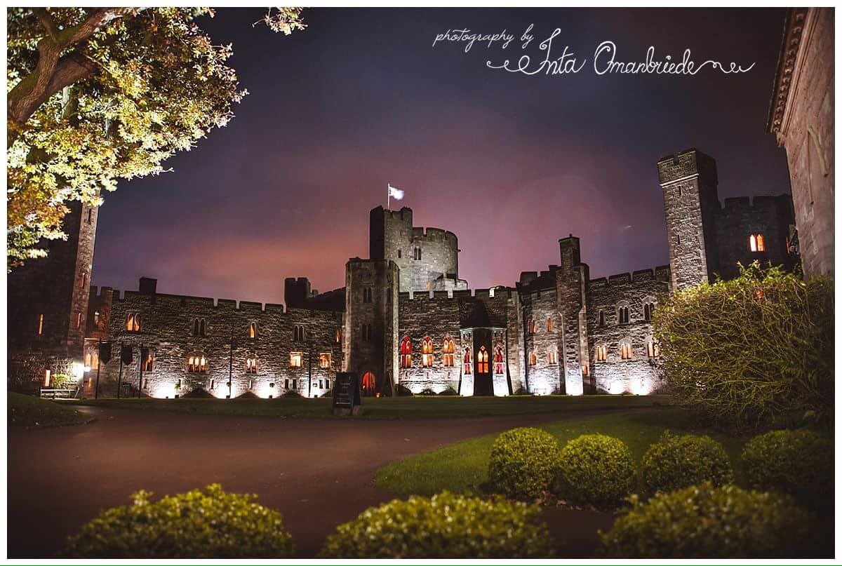 IntaOmanbriede's tweet photo. Peckforton castle by night. Finished photographing a wedding at midnight and did a last shot of the wonderful event. Sums it up nicely! https://t.co/lV4LFm9eDP