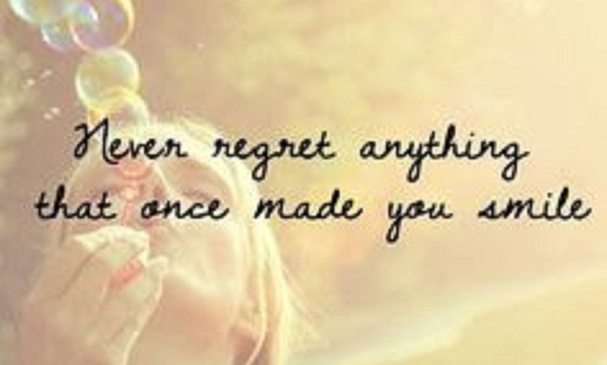 ElysiaSkye's tweet photo. Never regret anything that once made you smile.  #WorthIt #Love https://t.co/gUAYZXpQHH