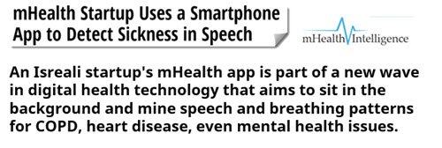 MedGizmo's tweet photo. #mHealth #Startup Uses #Smartphone #App to Detect #Sickness in #Speech https://t.co/8cIy8u6r5m #eHealth #Healthapps #COPD #LungFunctions https://t.co/q8RWrI1LnQ