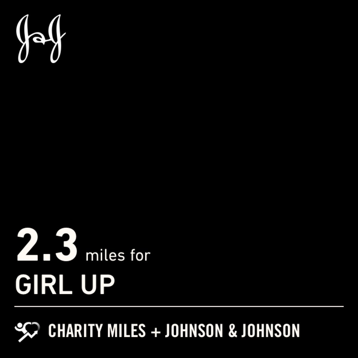 sarahclundgren's tweet photo. 2.3 @CharityMiles for @GirlUp. Thx 2 #JNJ &amp; @DonateAPhoto. https://t.co/AyHKCwEFAK