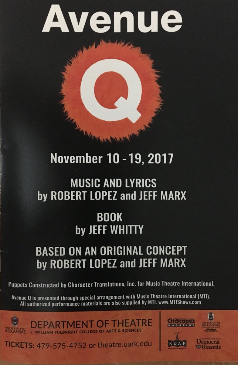 DalbersDavid's tweet photo. Great @UarkTheatre production! https://t.co/MHM0rXtT0k