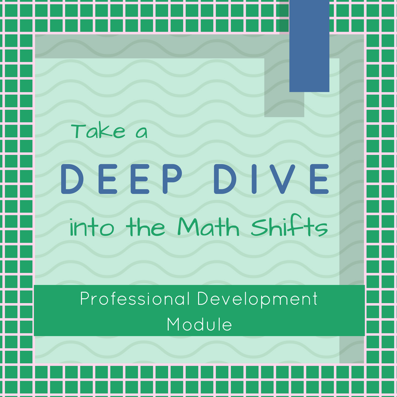 This customizable, 1-3 hour professional development module takes an in-depth look at the mathematics Shifts required by college- and career-ready standards. Dive in!  bit.ly/2yVsrcN