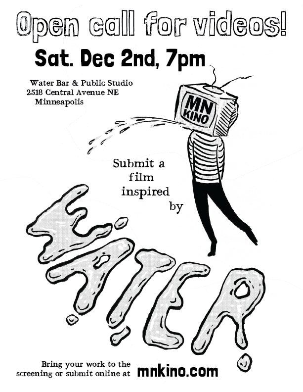mnkino's tweet photo. At long last, we’re holding our first regular screening in a while! #Water Dec 2 7pm at @WaterBar_Mpls. https://t.co/P453KNRRLo https://t.co/wr44NJqYyc