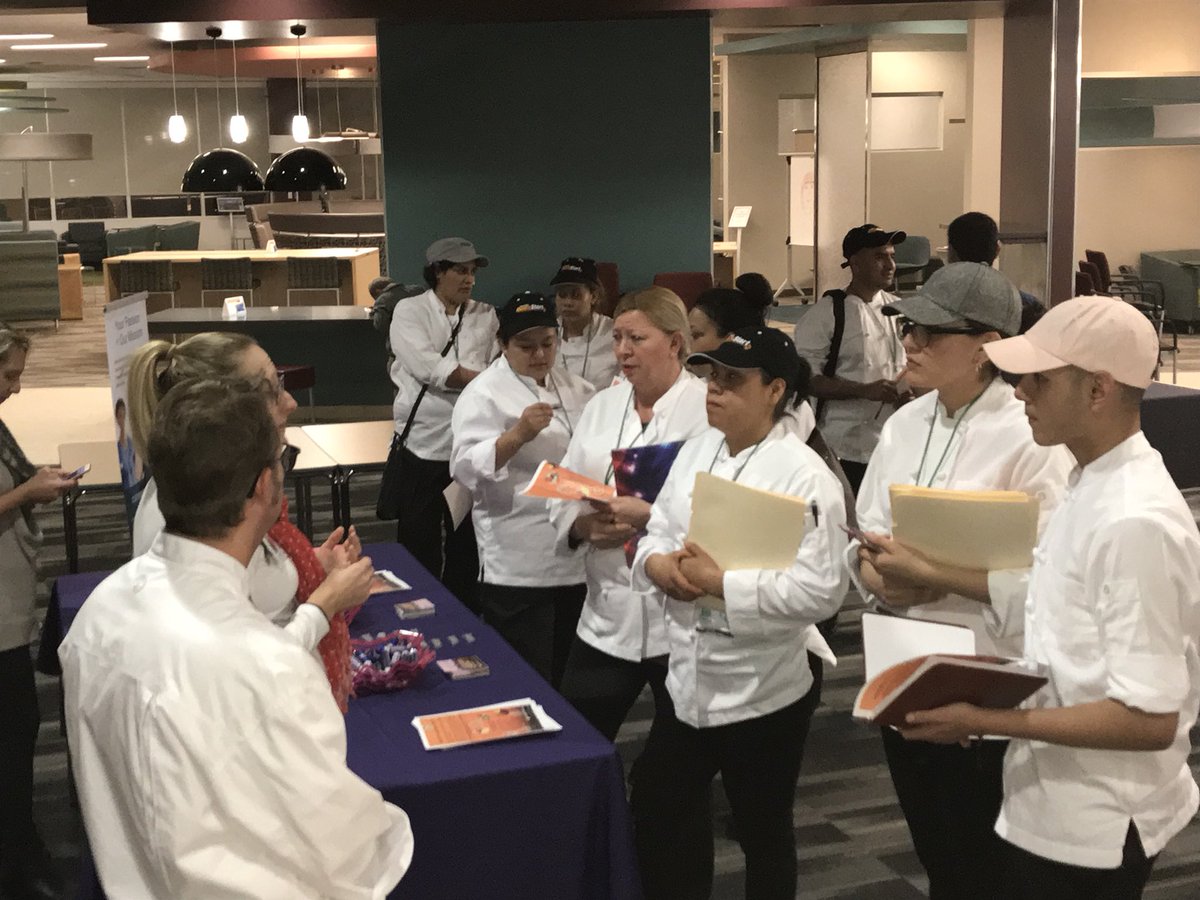 WorkLifePartner's tweet photo. Great to be at @EGTechCollege for #CulinaryQuickStart Career Fair! Helping program graduates find resources for their new career. #upskill #worklife https://t.co/fYctz7zyQa