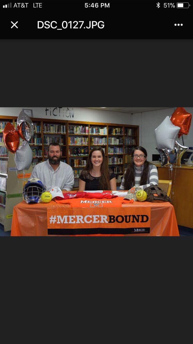 TeamGASoftball's tweet photo. Congrats Tori Ash on your NLI signing with Mercer Softball.  I think the Mercer D just got better!  @Toriash06Ash @MercerUSoftball @defo25 #IDareYouToRun https://t.co/9dQEhGqrPY
