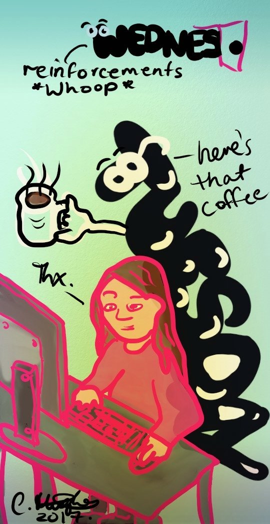 TreeHughes's tweet photo. Apparently, I'm trying to draw the week. #TuesdayThoughts #tuesday #illustration #comic #daysoftheweek #art #artfun #phoneart #s8note #illustrations #artist https://t.co/RrEEBNaa2V