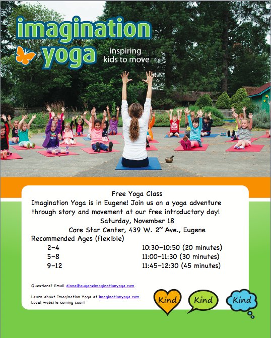 Join us for a free yoga adventure this Saturday morning!
