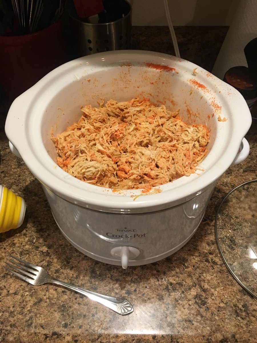UIUTacoTuesdays's tweet photo. A few minor enhancements for this week’s version of #107TacoTuesdays include a Crock Pot for our classic shredded chicken, and the addition of brown rice to the menu #heat https://t.co/bGQZTILPft