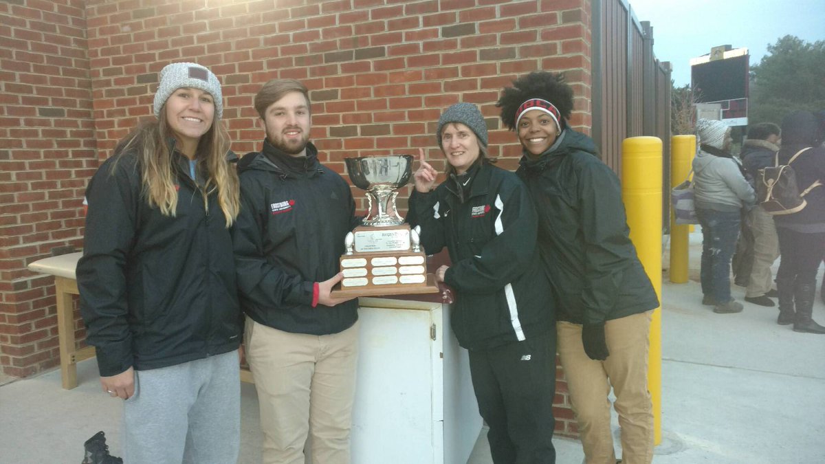 I'd like to think my ankle tapings helped win the trophy. #RegentsCup #ATLife #GoBobcats #Playoffs