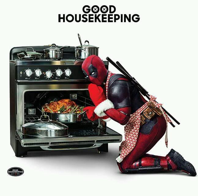 JustinBush88's tweet photo. Deadpool in the kitchen! #DeadpoolCore #DeadHousekeeping 👍👍👍👍👍 https://t.co/eHiVWwD9vQ
