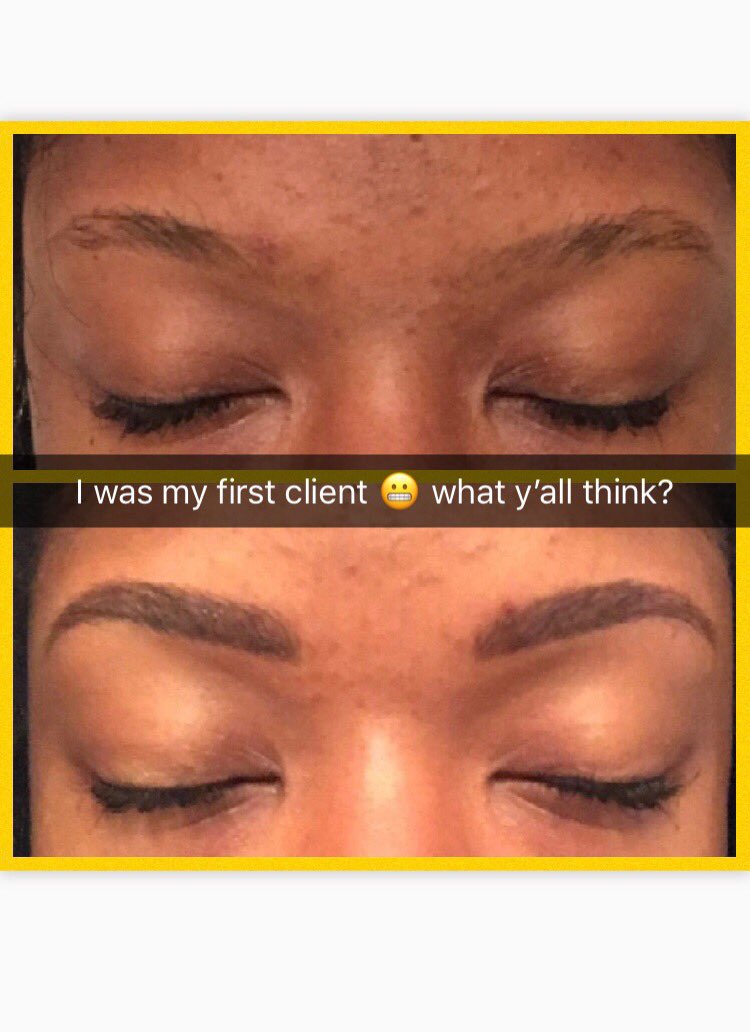 TheAmberReign's tweet image. #Microblading #FirstClient