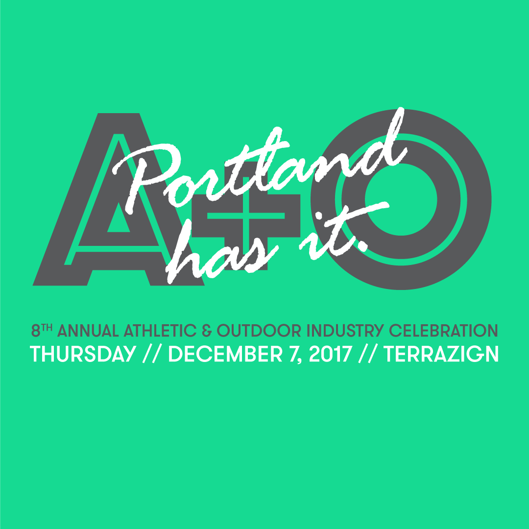 pdxAO's tweet photo. Get your tickets to our 8th Annual Athletic + Outdoor Industry Celebration 12/7 @ Terrazign https://t.co/AkfqaM4Ibr #portlandhasit #pdx #events #athletic #outdoor https://t.co/Wn7Lf1Tf7B