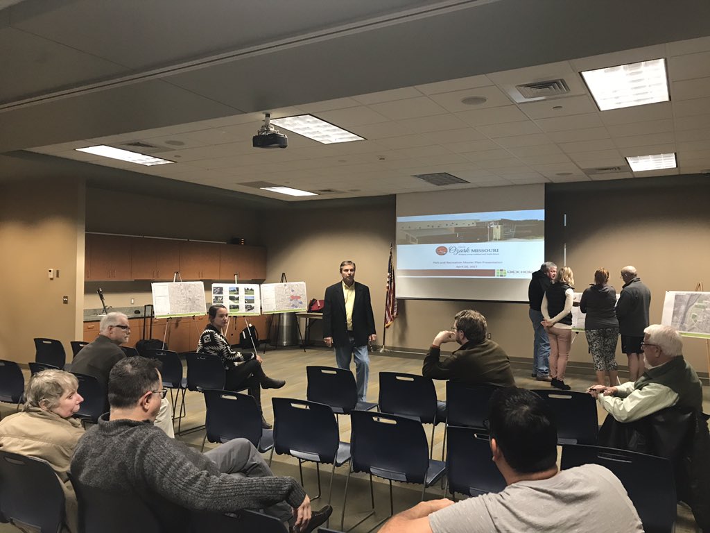 Great input from <a href="/OzarkMO/">City of Ozark, MO</a> residents on the future of its park system.  <a href="/LAND3Studio/">LAND3 Studio</a>,