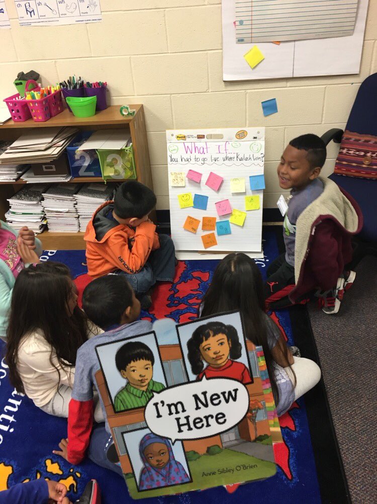 emilyfranESL's tweet photo. 👀 @AnneSbleyOBrien, 1st grade ELs’ reflections on characters’ feelings throughout the story. We LOVE Maria, Jin, and Fatimah and we learned so much from them! #ellchat_Snaps 🌍
#courage #persistence #newcomer https://t.co/pMmXfQDcXW