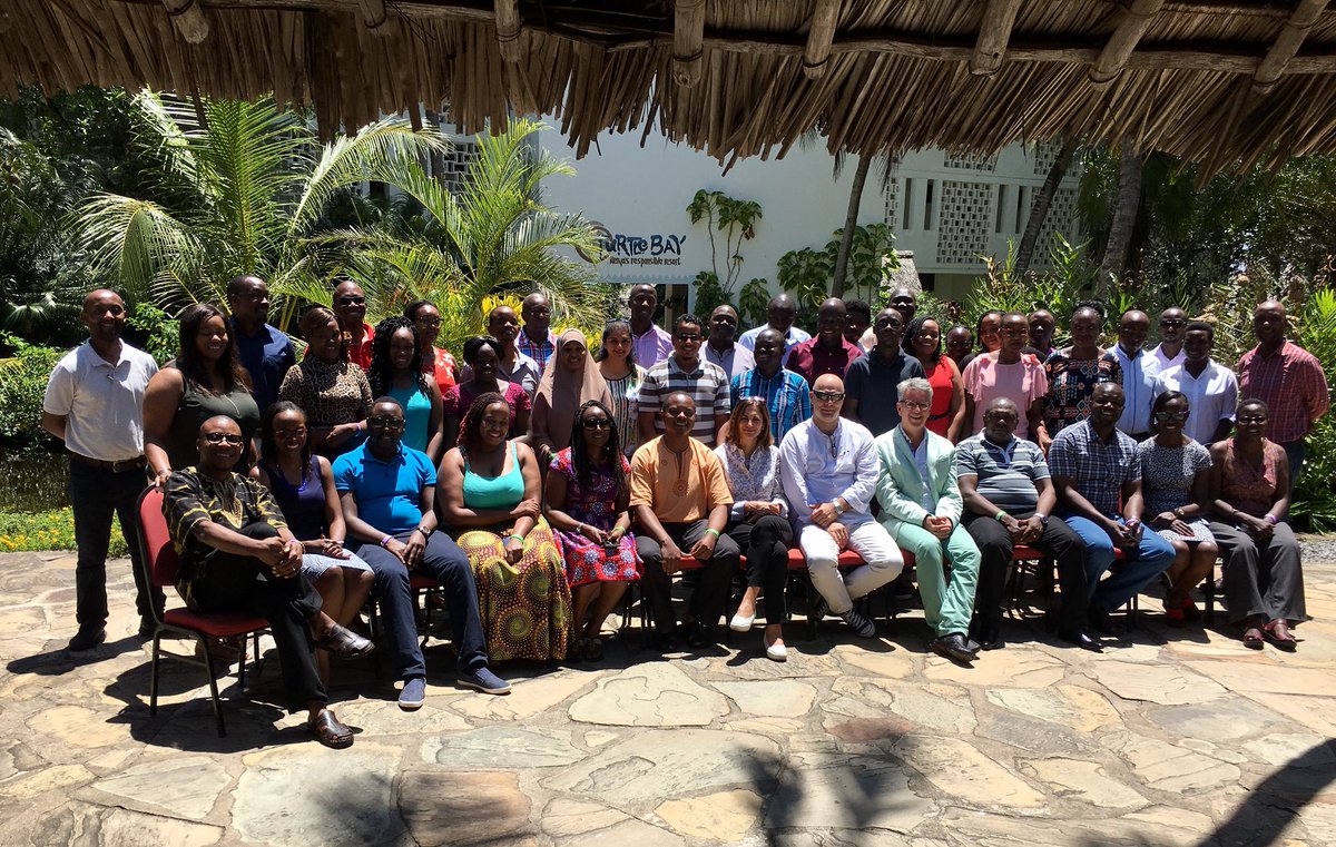 DrAhmedKalebi's tweet photo. Group photo yesterday during the 2-day East African British School of Pathology #EABSofP in Watamu Kenya
It was a blast! Two intense days covering #lymphoma in the 2016 revision of the WHO classification with Prof Maria Calaminici, Dr Stefan Dojcinov & Dr Eduardo Calonje #EADIAP https://t.co/B9USC8E8hG