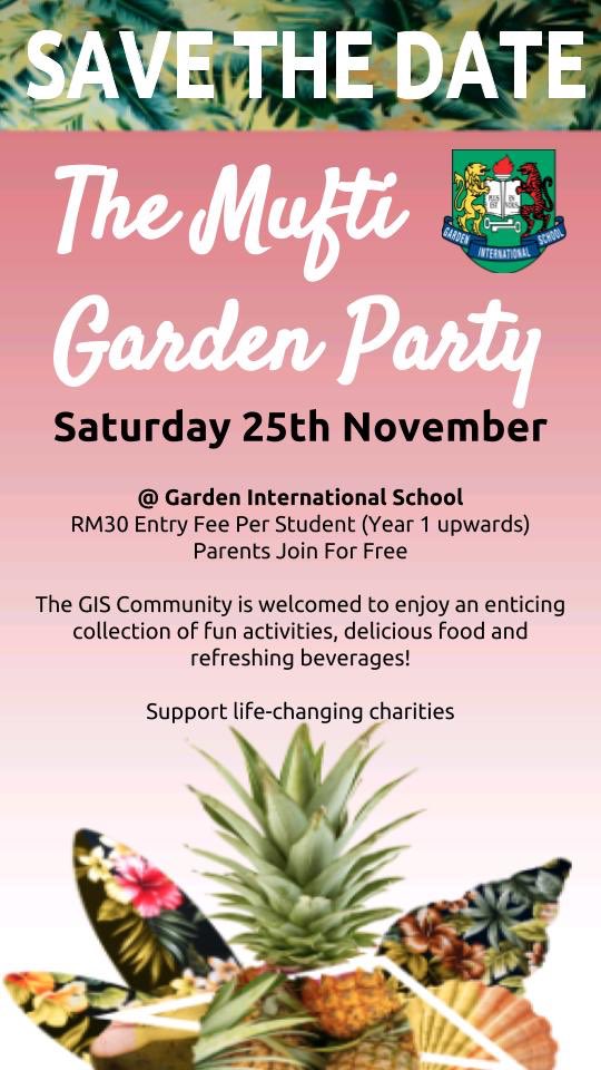 hi guys! don't forget to buy your tickets to the mufti day next saturday! (25 november) you can get it from ms irene or wait for the yr11 student leaders to come around to your forms next week. don't forget this is all for a good cause! #GisLearning