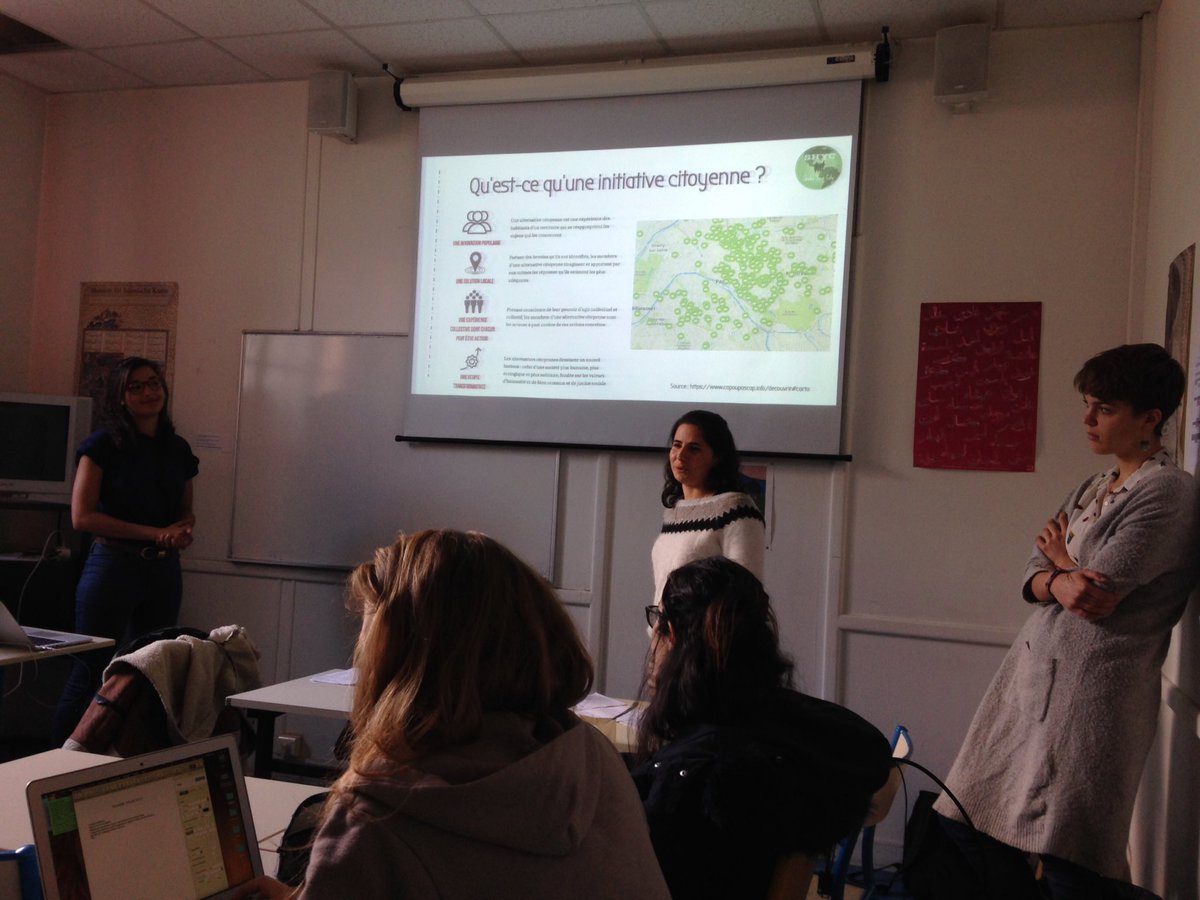 Présentation ShYC pendant un cours à <a href="/AgroParisTech/">AgroParisTech</a> - "La participation citoyenne sous ses diverses formes et dimensions" #Empowerment