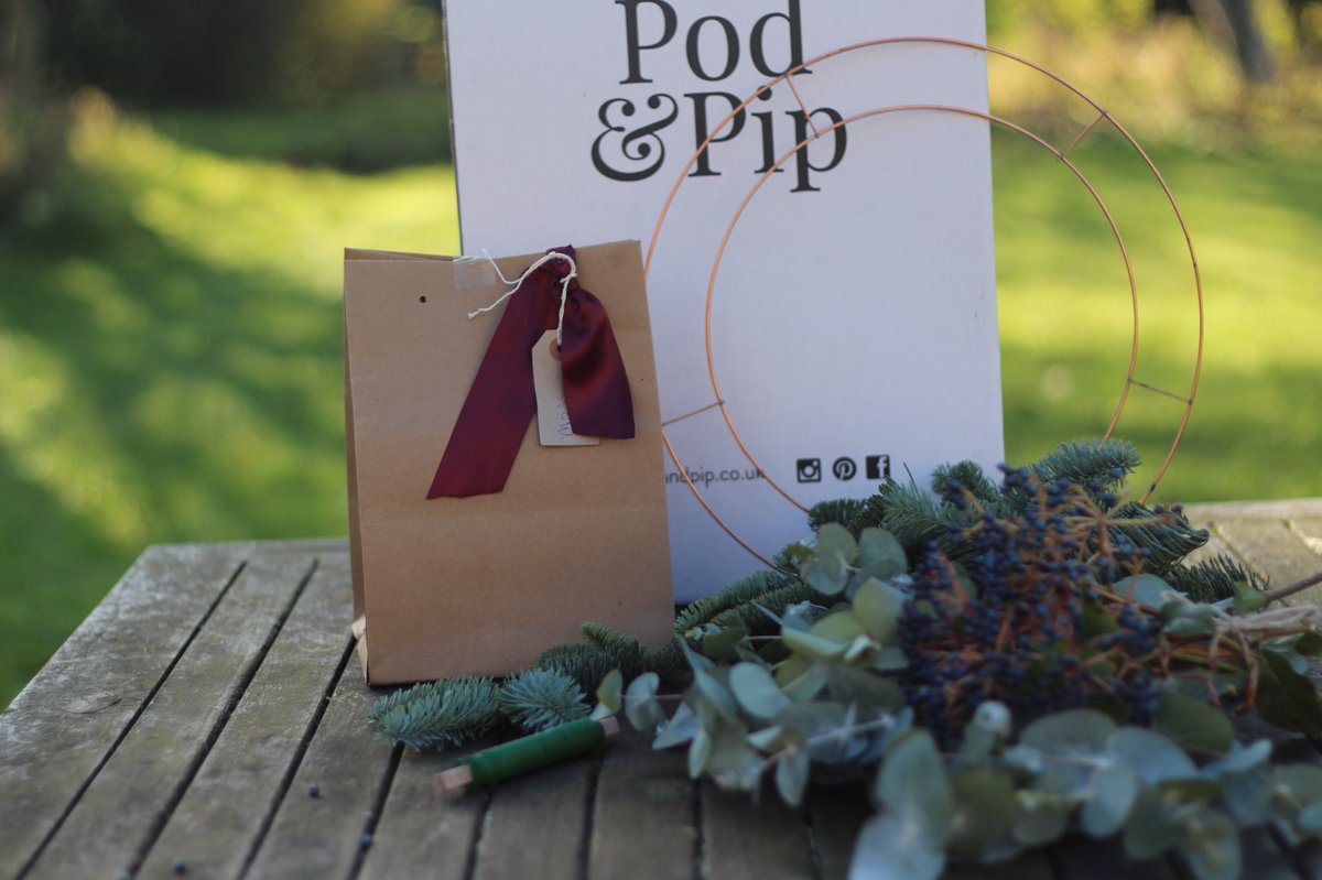 pod_pip's tweet photo. 🌿Introducing our Christmas Wreath Kits so if you are stuck for a present or always wanted to make your own this is perfect #diychristmas #homemade  #christmasideas https://t.co/gc5lQ6sGd1