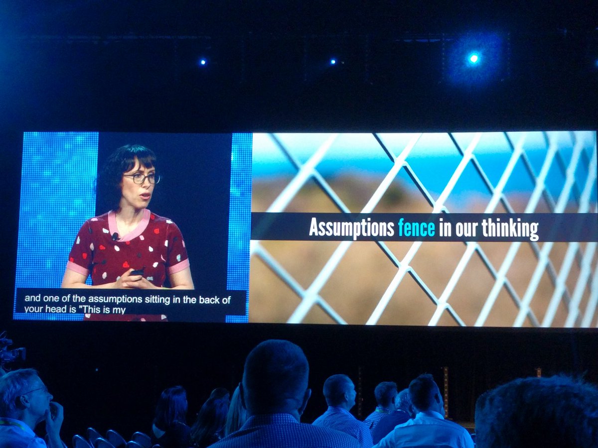 AnleMarne's tweet image. Crush assumptions to break creative thinking fences. #MSFTSummit