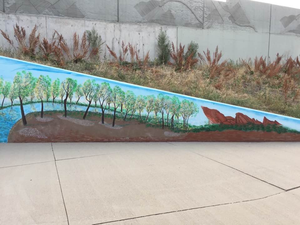 COHighLineCanal's tweet photo. Day 24 #gratitude71: for enhancements to the #HighLineCanal like this tunnel art that bring life to infrastructure elements. This colorful art is by artists Jerry and @JayMichaelJ Jaramillo, funded by a grant through @DenverPublicArt. https://t.co/K0hackk7dM