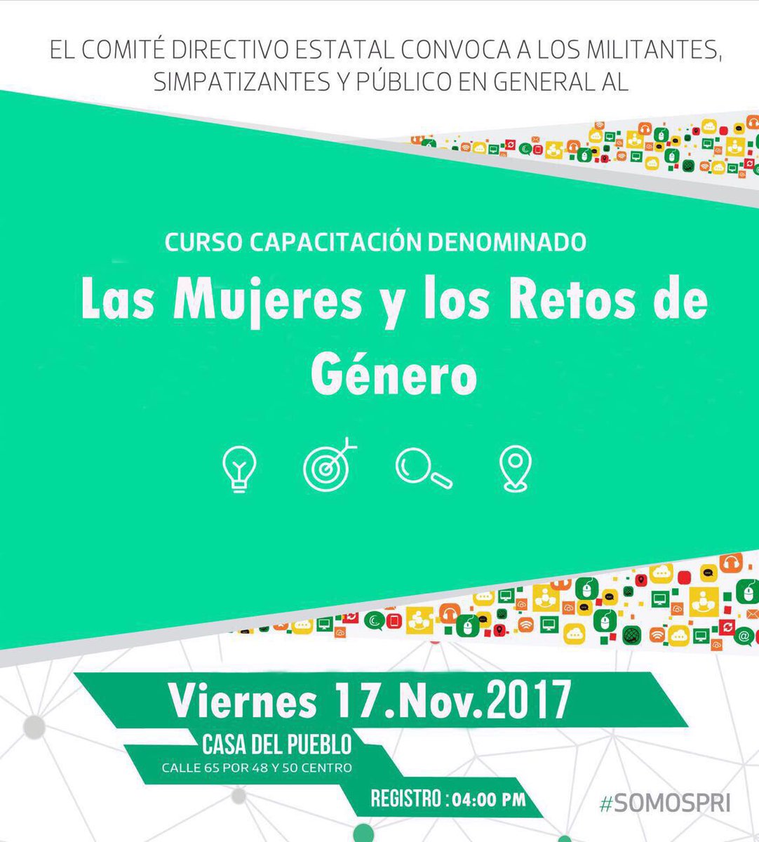 IRHYucatan's tweet photo. Te esperamos este viernes a partir de las 4pm, no faltes #CapacitandoConRumbo #SomosPRI https://t.co/i5KR9lzFNa