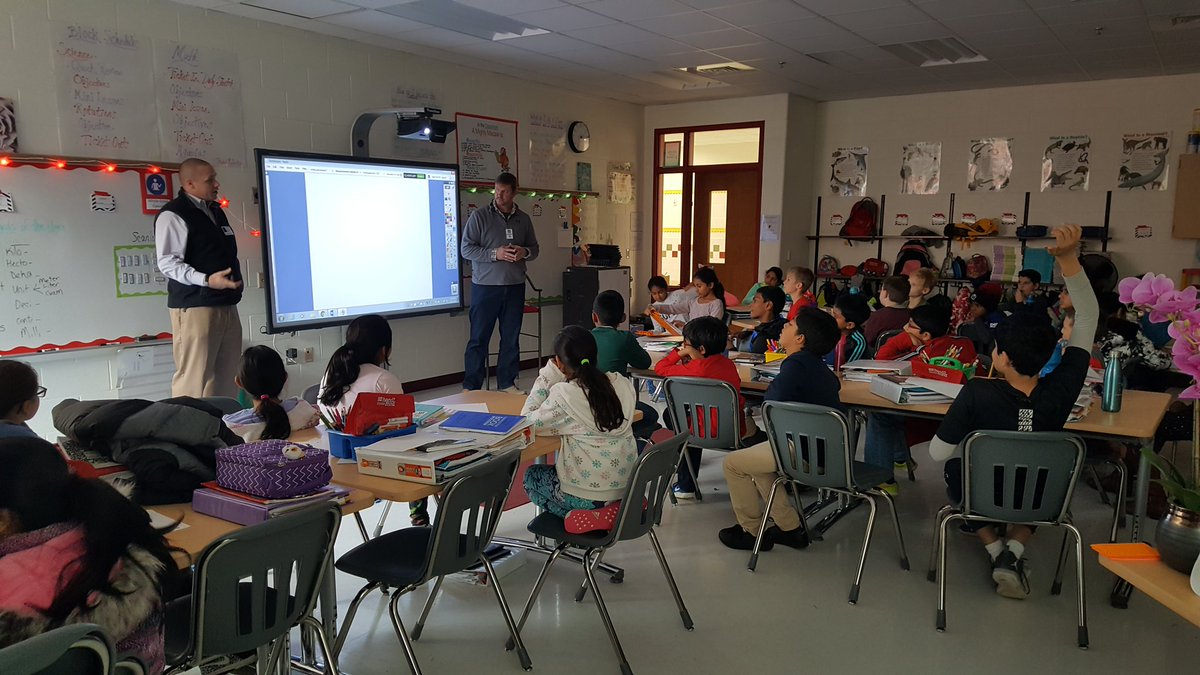lara_scanlon's tweet photo. Enjoying our guest speakers who helped guide us in ways to help "soundproof" our cafeteria.
@MadisonsTrust16 #mtes2yr #PBL https://t.co/ZF4FhDFa2X