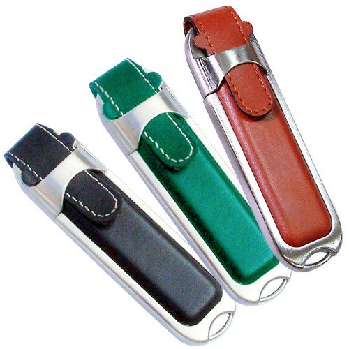 Real leather usb flash drive