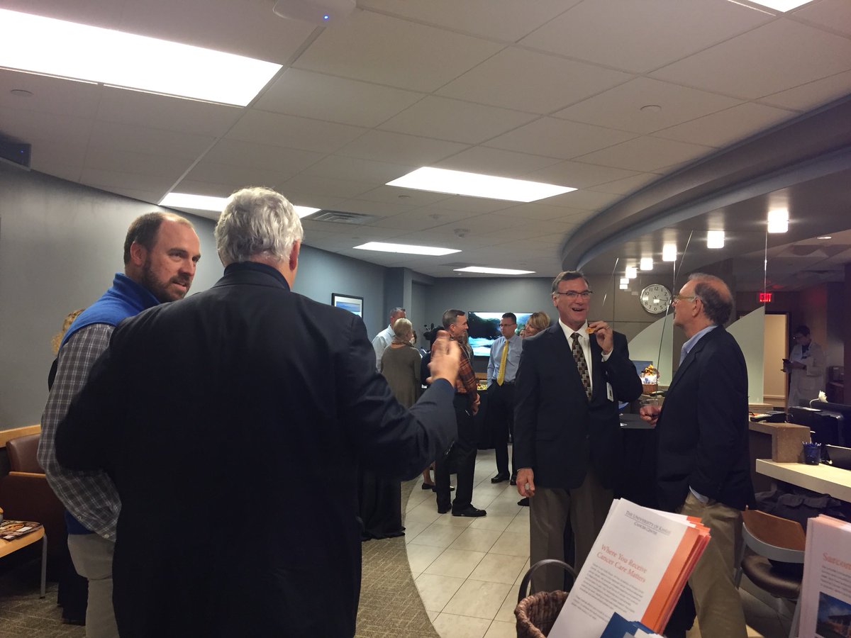 SarcomaCenter's tweet photo. Open house at KU Sarcoma Center tonight introducing Dr Kyle Sweeney, orthopedic oncologist #KU Cancer Center, partner Dr Howard Rosenthal https://t.co/oDOHCPVXpD