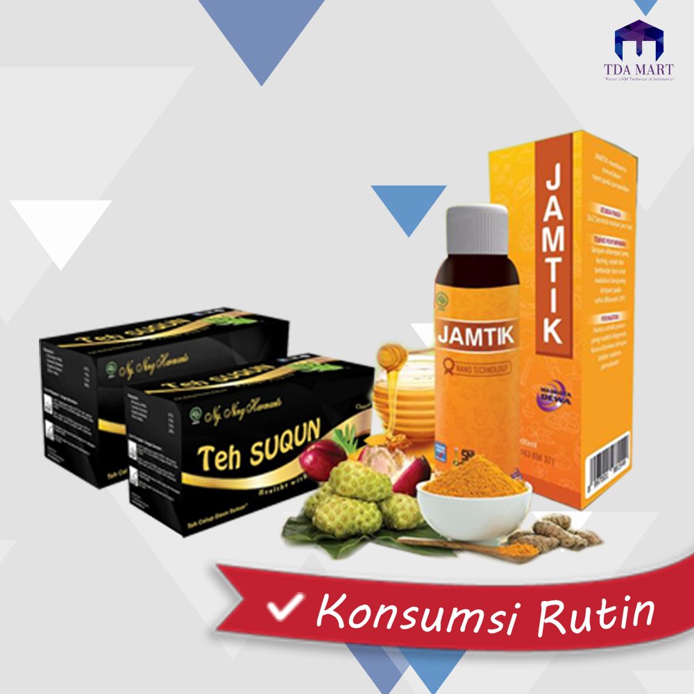 "Dalam kesehatan terdapat kebebasan. Kesehatan adalah hal paling pertama dalam semua kebebasan.” – Henri Frederic Amiel

Berikut adalah Produk JAMTIK dari PT. Mahkota Dewa
Khasiatnya adalah Membantu meredakan nyeri pada persendian

Apabila order di TDAMART akan mendapatkan diskon