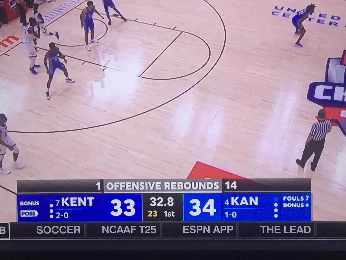 nbadraftnet's tweet photo. That’s not a stat you see everyday... #UKvsKansas https://t.co/VK3OdJEMAy