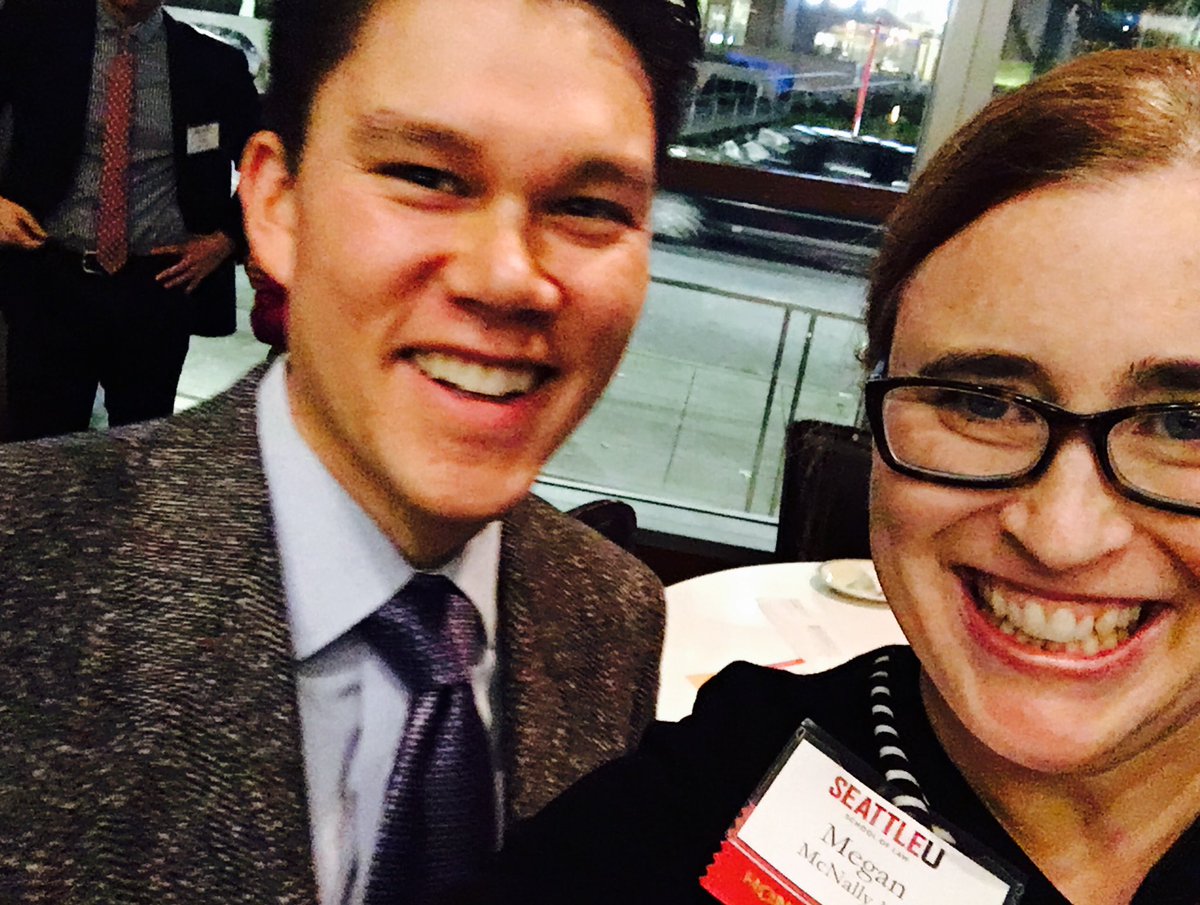 Congrats to our own @memcnally &amp; to Teru Olsen of <a href="/RyanSwansonLaw/">Ryan Swanson</a> for being honored tonight by @seattleulaw.