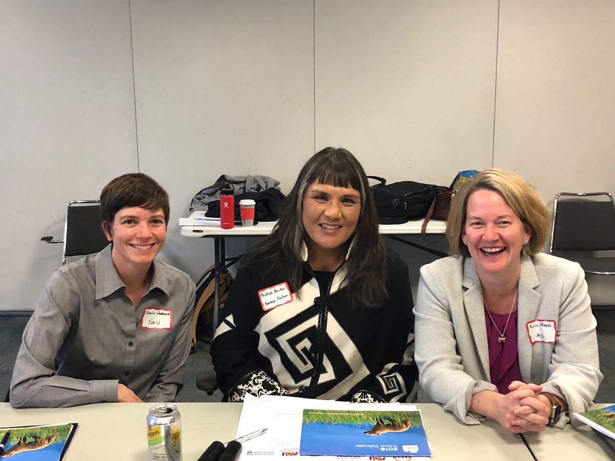 krismayes's tweet photo. Great launch of effort b/t Navajo Nation @ASU, @NAU to diversify Navajo economy through clean energy, other pursuits. 50+ attendees including Navajo NGO's, chapter houses, leaders. @lenafowler @CorpCommAZ @asulightworks @ASUEnergyPolicy @ericdescheenie @Andy_Tobin @RepBenally https://t.co/qgbjjGJB3i