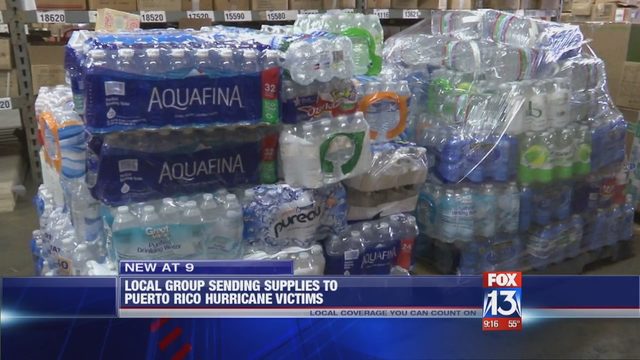 FOX13Memphis's tweet photo. Local group sending supplies to Puerto Rico hurricane victims https://t.co/g2l0i5Hdnq https://t.co/OwySwMqsXg